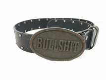 COLLARS カラーズ 坊屋春道着用 BULLSHIT ブルシット バックルベルト CROWS×WORST ベルト レザー ユーズド_画像1