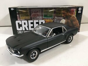 GREENLIGHT グリーンライト 1/18 CREED クリード 1967 フォード マスタング クーペ ブラック ユーズド