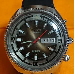 ORIENT CHRONOACE KINGDIVER オリエント クロノエース キングダイバー 23石 アンティーク 自動巻 メンズ 希少 OH済 ダイバーズウォッチの画像1