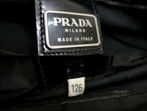 PRADA プラダ◆メンズ◆ナイロン カーフ レザー 本革◆ショルダー バッグ◆ブラック SV金具◆超美品◆ヴィンテージ◆斜め掛け◆N7692_画像7