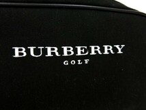 BURBERRY GOLF バーバリーゴルフ◆ナイロン カーフ レザー 本革◆ハンド バッグ◆黒 白 シルバー金具◆新品同様◆超美品◆チェック◆N7741_画像7