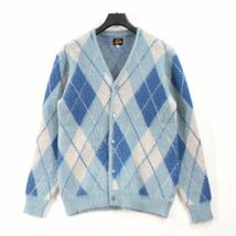 Needles ニードルス 22AW Mohair Cardigan モヘアカーディガン XS ブルー_画像1