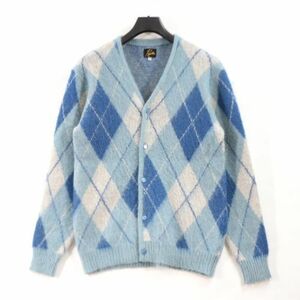 Needles ニードルス 22AW Mohair Cardigan モヘアカーディガン XS ブルー