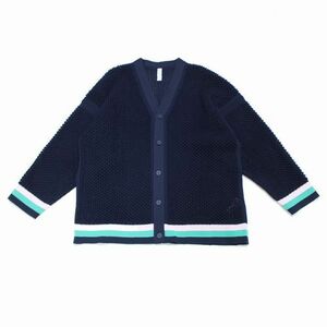 CFCL シーエフシーエル 24SS LATTICE CARDIGAN ラティス カーディガン 5 ネイビー