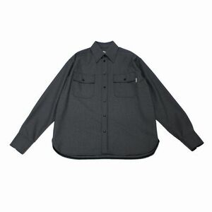 MARNI マルニ 21SS tropical wool shirt トロピカルウールシャツ 46 グレー