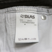 SILAS サイラス SATURDAY JEANS 1998 RELAX デニムパンツ 32 ブラック_画像4