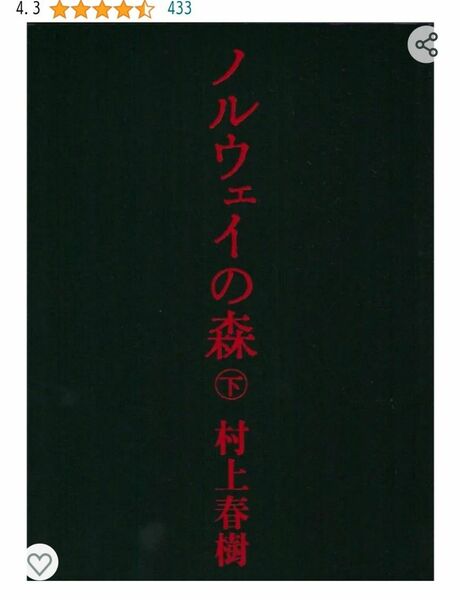 ノルウェーの森 村上春樹