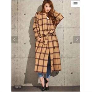 激安 DURAS デュラス 109 チェック 格子柄 マキシ ロング 丈 羽織る 羽織り 防寒 ギャル おしゃれ かわいい 可愛い ウール ガウンコート