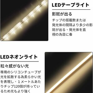 電球色 iNextStation ledテープライト 防水IP65 SMD2835 120LEDs/m 入電電圧12V テープ 照の画像2