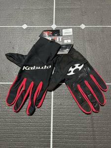 Kabutoo-ji-ke- Kabuto PRG-7 black | red size :L glove bicycle si-m less model gloves 