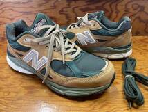 美品 箱付き【new balance/ニューバランス】MADE IN USA M990WG3 990V3 SNEAKERS 27.5cm スニーカー ランニングシューズ V5 992 993 1906_画像2