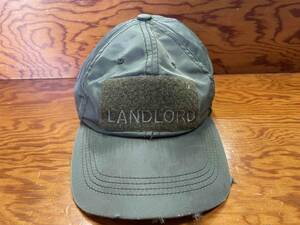 【LANDLOAD/ランドロード】MADE IN NEW YORK アメリカ製 6-Panel Nylon Cap 6パネル ナイロンキャップ カーキ 帽子 ハット