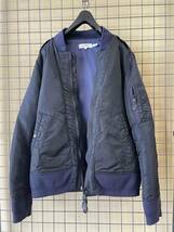 【nonnative/ノンネイティブ】TROOPER JUMPER-NYLON TWILL size1 NAVY MA-1 フライトジャケット ナイロンジャンパー ネイビー ブルゾン_画像2