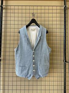 【HAVERSACK/ハバーサック】General Garments Cotton Vest Gilet sizeL MADE IN JAPAN コットン製 ベスト ジレ 