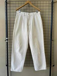 【UNIVERSAL PRODUCTS/ユニバーサルプロダクツ】1tuck Denim Pants size3 14oz MADE IN JAPAN ワンタック デニムパンツ ワイド 1LDK
