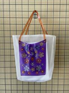 【minima moralia/ミニマモラリア】H.P.FRANCE アッシュペーフランス See-Through Tote Bag シースルー トートバッグ ビニール装飾