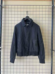 SAMPLE【tricot COMME des GARCONS/トリコ コムデギャルソン】Wool Jacket Blouson BLACK ウール ブルゾン リブ ボンバージャケット