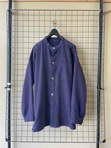 【Stand Collar Stripe Shirt】50s 60s Euro Vintage スタンドカラー ストライプ シャツ ジャケット 50年代 60年代 ユーロ ビンテージ