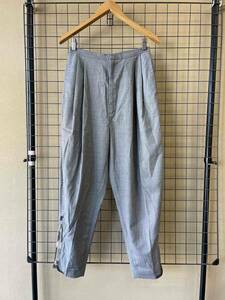 【TOGA/トーガ】TOGA ARCHIVES Tuck Tapered Zip Slacks Pants size36 MADE IN JAPAN タック テーパード ワイドスラックス 裾ジップ付き