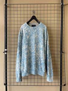 【thisisneverthat/ディスイズネバーザット】Pixel Sweater ALL COTTON sizeM 韓国ブランド コットン製 ピクセル セーター プリントニット