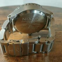 【希少】 NIXON ニクソン 腕時計 51-30 クロノ マットシルバー メンズ腕時計 男性 アナログ クォーツ時計 文字盤 ステンレス ベルト_画像7