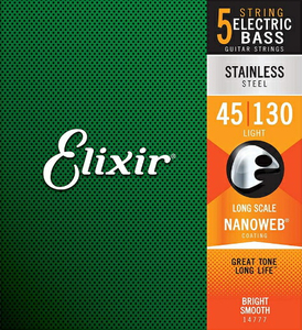 ELIXIR 14777 Stainless Steel NANOWEB Light 5弦ベース弦（新品未開封）