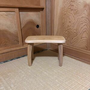 【なみ様専用】935建具屋58年のおじいさんの手作り木製サイドテーブル、イス、スツール 