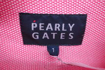 【感謝セール】【超美品】中古 ゴルフウェア PEARLY GATES(パーリーゲイツ) 長袖ポロシャツ ピンク レディース 1_画像3