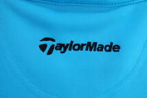 【感謝セール】【超美品】中古 ゴルフウェア TaylorMade(テーラーメイド) ハーフジップシャツ 水色 メンズ M_画像7