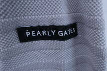 【美品】PEARLY GATES(パーリーゲイツ) 長袖ポロシャツ グレーボーダー メンズ 6 053-1161101 ゴルフ用品 2403-0177 中古_画像4