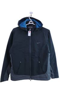 【美品】NIKE GOLF(ナイキゴルフ) 裏フリースフルジップアップパーカー 黒 メンズ XL ゴルフ用品 2402-0088 中古