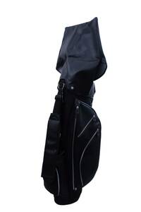 【超美品】iliac golf(イリアックゴルフ) スタンド式キャディバッグ 黒 8型 ゴルフ用品 2403-0141