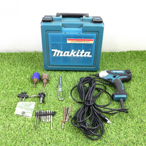 【通電OK/ケース付き/小物付き】makita 6955 インパクトドライバ 2/21 34-003FM マキタ 電動工具 日曜大工 DIY グリーンカラー 003FMKFR13