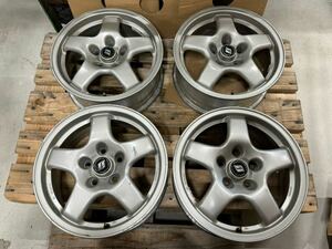 日産 R32スカイライン タイプM 純正アルミホイール 16×6.5J +40 114.3 5穴 4本セット