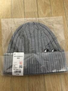 UNIQLO ANYA HINDMARCH Uniqlo aniya сотрудничество нагрев Tec вязаный Beanie серый новый товар 