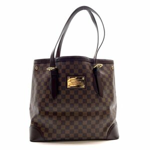 LOUIS VUITTON ルイヴィトン N51203 ハムプステッドGM ダミエ エベヌ トートバッグ ブラウン　茶色 レディース かばん 管理RY24000991