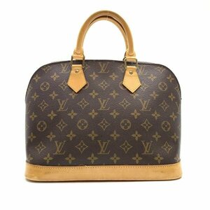 LOUIS VUITTON ルイヴィトン M51130 アルマ モノグラム ハンドバッグ ファスナー開閉 ブラウン 茶色 レディース かばん 管理RY24001107