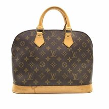 LOUIS VUITTON ルイヴィトン M51130 アルマ モノグラム ハンドバッグ ファスナー開閉 ブラウン 茶色 レディース かばん 管理RY24001107_画像3