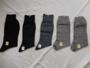 (1) Неиспользованные носки для красоты DAKS Dax Business Socks 5 пар набор 25 см Великобритания Naigai Япония Весна/Лето @4月限定送料無料