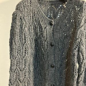 Hand Made Wool CardiganVintage Gray ハンドメイド ウール カーディガン