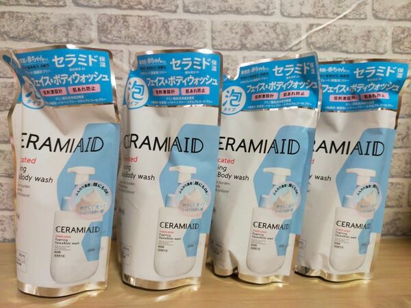 KOSE セラミエイド 薬用 フェイス＆ボディウォッシュ 敏感肌 つめかえ 380mL×4袋セット