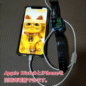 iPhone ・Apple Watch用 充電ケーブル 2in1 磁気 充電器の画像2