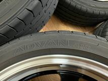 【中古美品】ホイール RAYS VOLK RACING TE37 KCR KF 16インチ 6.0J +42 PCD100 タイヤ ADVAN A10 165/50R16 4本セット_画像6