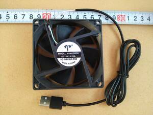 ( tube ZB0072) cooling fan size [8cm×8cm] 5V USB terminal 