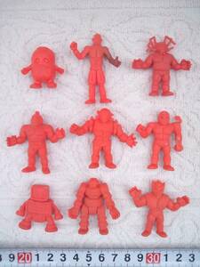 ( control number F129) that time thing Kinnikuman. eraser doll 9 piece 