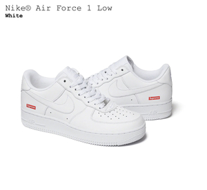 26cm 新品国内正規 24ss Supreme Nike Air Force 1 Low White シュプリーム ナイキ エアフォース ロー ホワイト 白 US8