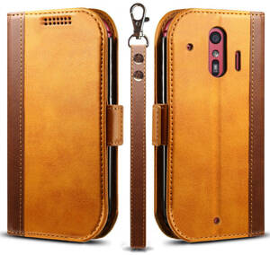  comfortably smart phone F-42A/me F-01L leather case *Brown
