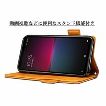 送料無料★Xperia 10 V SO-52D SOG11 A302SO XQ-DC44 レザーケース 手帳型 カバー★Brown_画像3