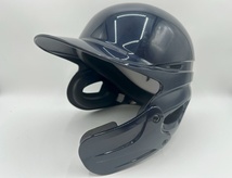 ミズノ 野球 防具 硬式 打者用 ヘルメット 右打者用 フェイスガード付き ネイビー Size-L_画像1
