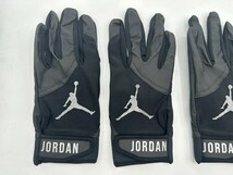 JORDAN ジョーダン 野球 両手 バッティンググローブ ブラックxシルバー Size-M　2セット まとめ売り_画像3